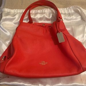 Coach Red Leather Bag
